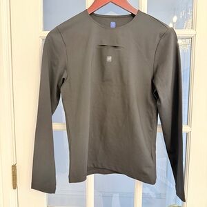 YEEZY GAP Women's Black Long Sleeve Second Skin Active Top Size M